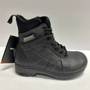 Bogs Men’s Turf Stomper, Black Waterproof Boots, Size 4 M